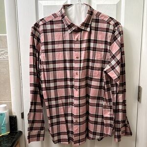 Old Navy. Everyday shirt. Regular fit L. Red/pink. Flannel style.